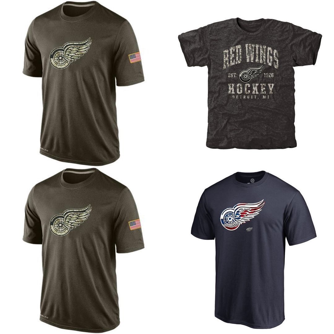 2020 NHL Detroit Red Wings T Shirts 2016 Cheap Hockey Jerseys Tshirts