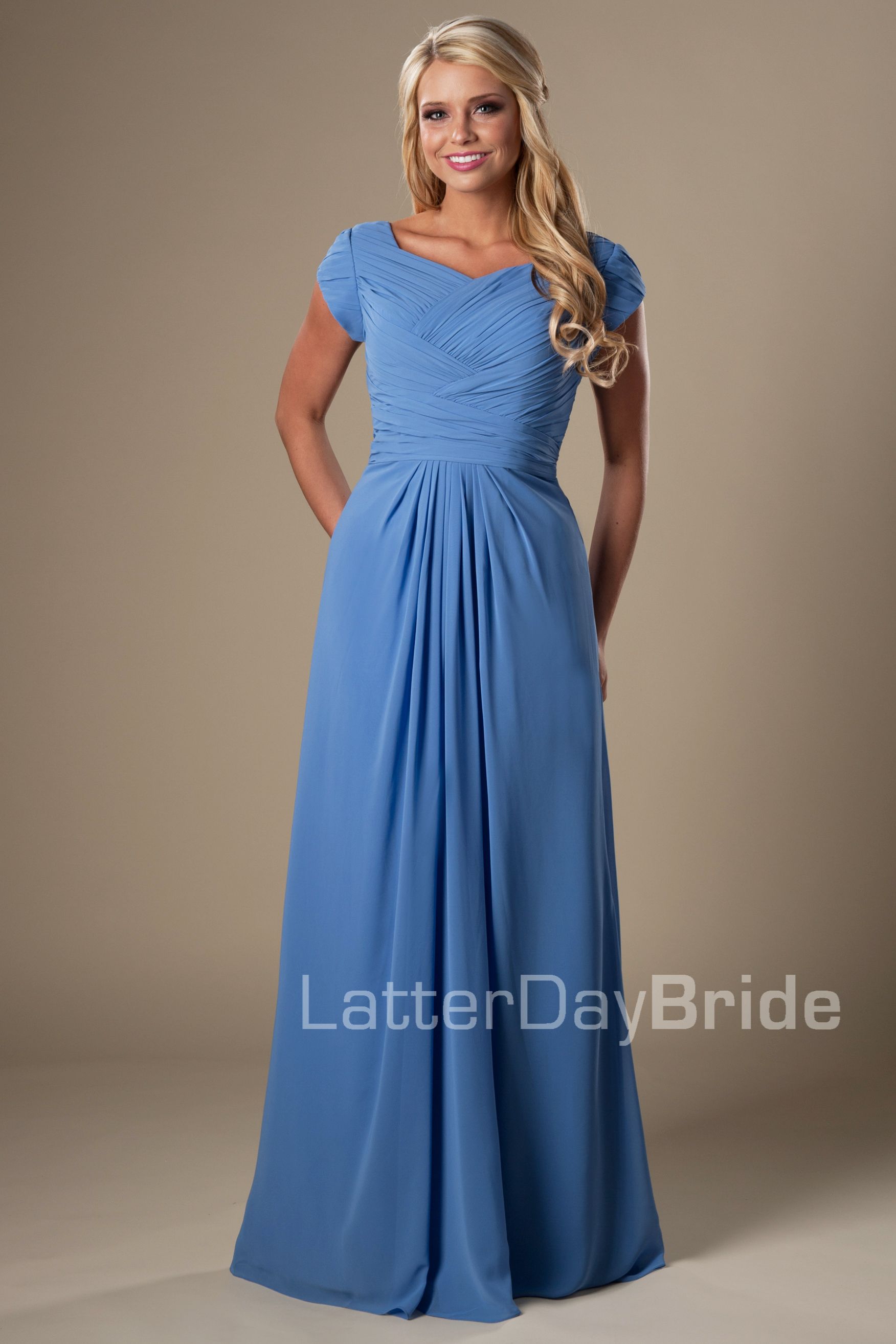 Cornflower Bridesmaid Dress Flash Sales ...