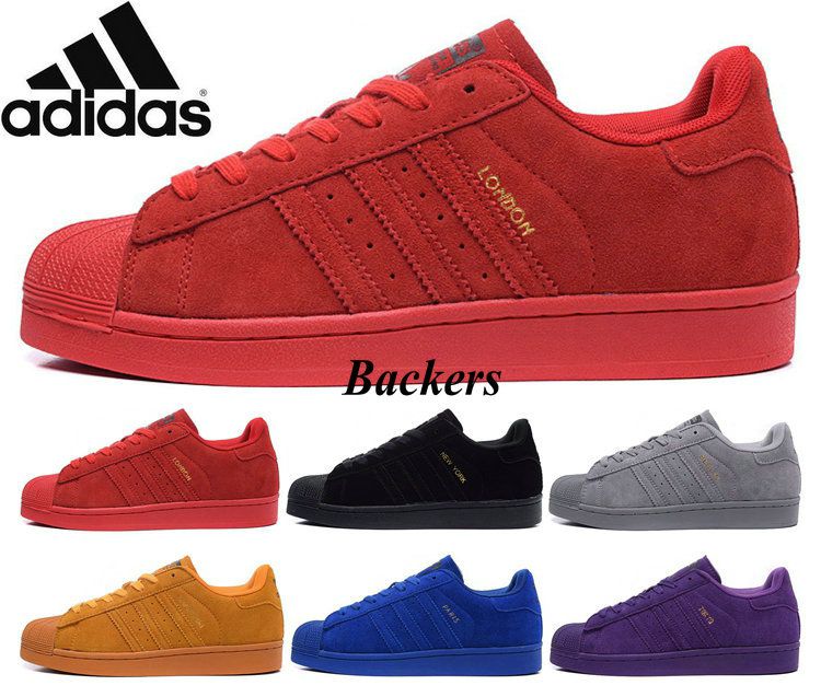 Adidas Superstar 80S Ciudad Caliente Mujer Zapatillas Hombre Zapatillas Hombre Zapatos Casual Rojo