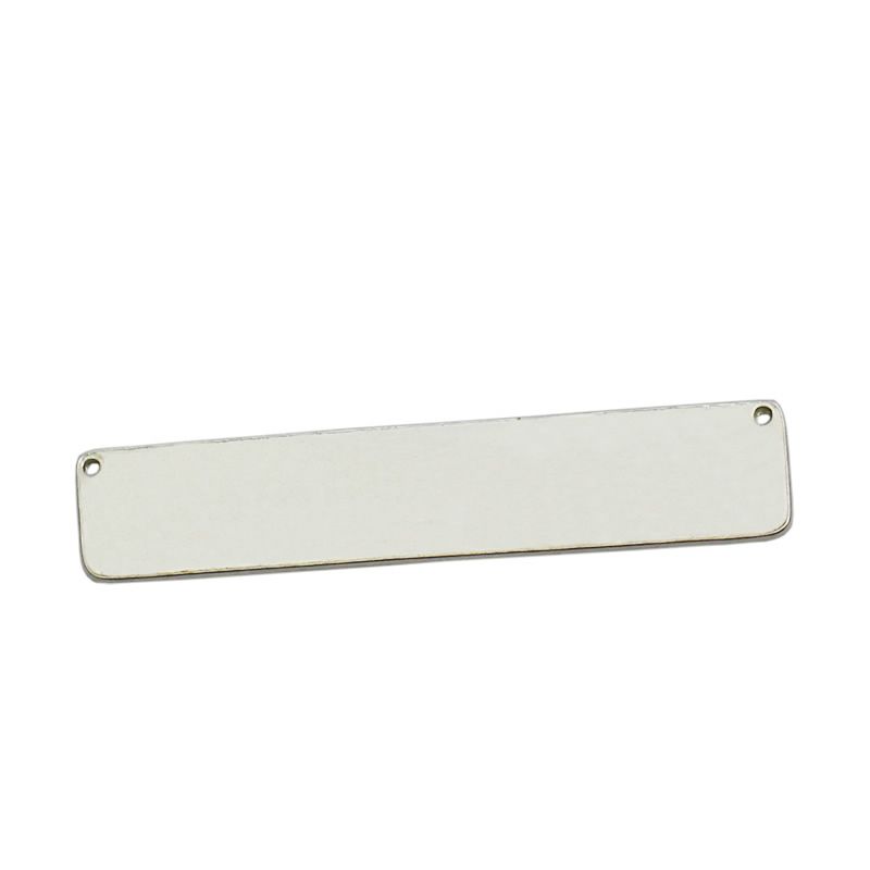 Sterling Silver 925 Blank Plate Link Connector for Necklaces Bracelets