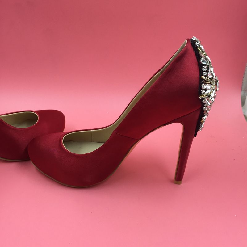 maroon wedding heels