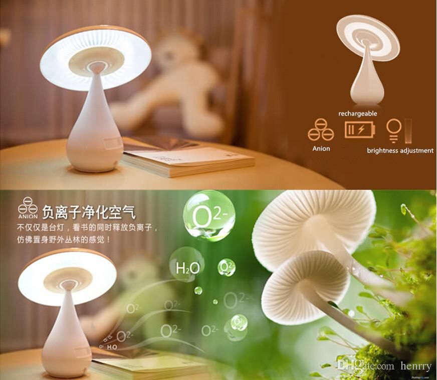 rechargeable mushroom touch table lamp