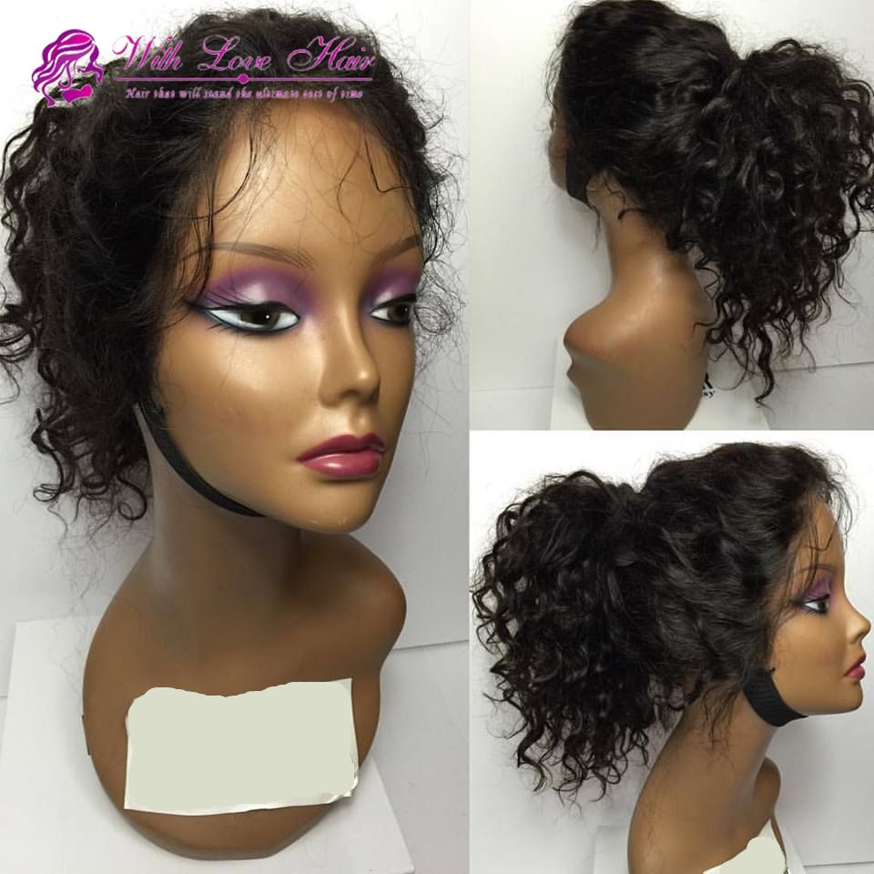 black synthetic wig