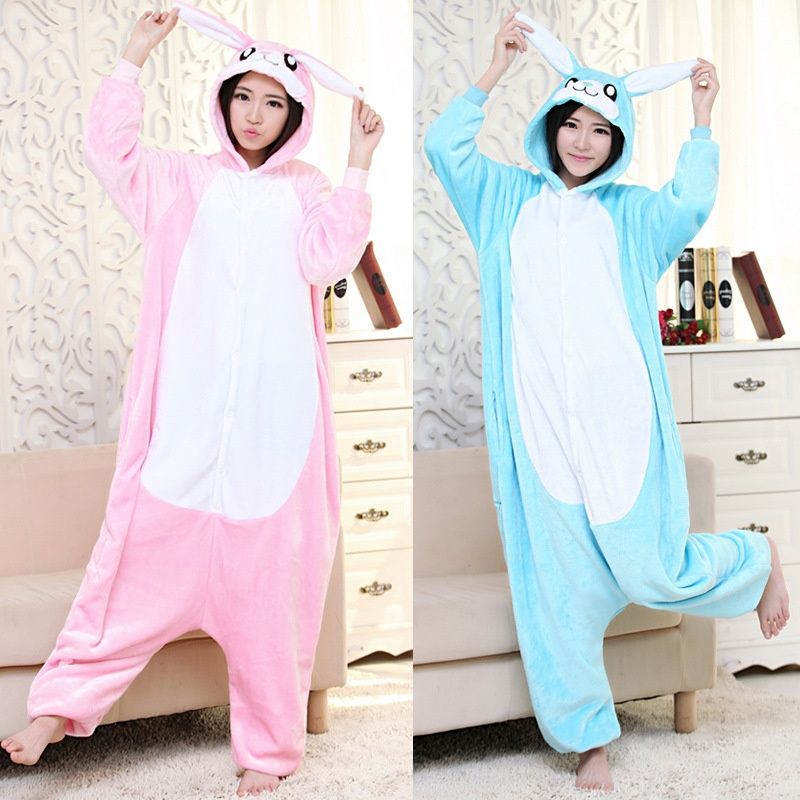 Trajes De Conejo Estereoscópicos Grandes Para Pijama De Dibujos Animados De Pijama De Anime De Franela Para Mujer Trajes De Una Pieza De 19,75 € | DHgate