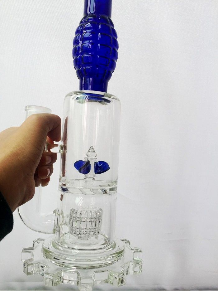 2021 Newest Bong Spin Turbines Water Pipes Gear Base With Tyre And