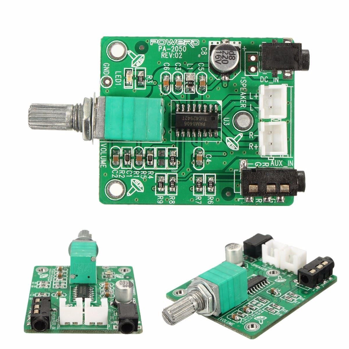 PAM8406 Digital Class D Stereo Audio Amplifier Board 2 Channel 5W+5W AMP Board