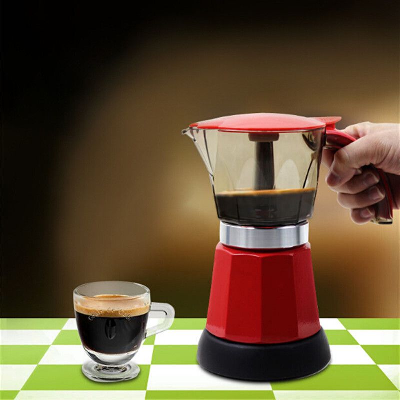 Compra 6 Tazas Cafetera Eléctrica Filtro Cafetera Cafetera Eléctrica Moka  Herramientas De Filtro De Café Rojo Azul Mocha Máquina De Café Expreso  Italiana Barato | Entrega Rápida Y Calidad | Es.Dhgate