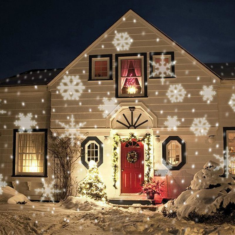 Snowflake Projector LED Laser Lamp Outdoor Waterproof Light Xmas Party Decor LOT
