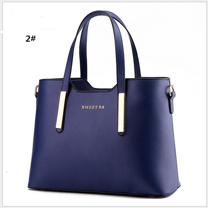 blue handbags