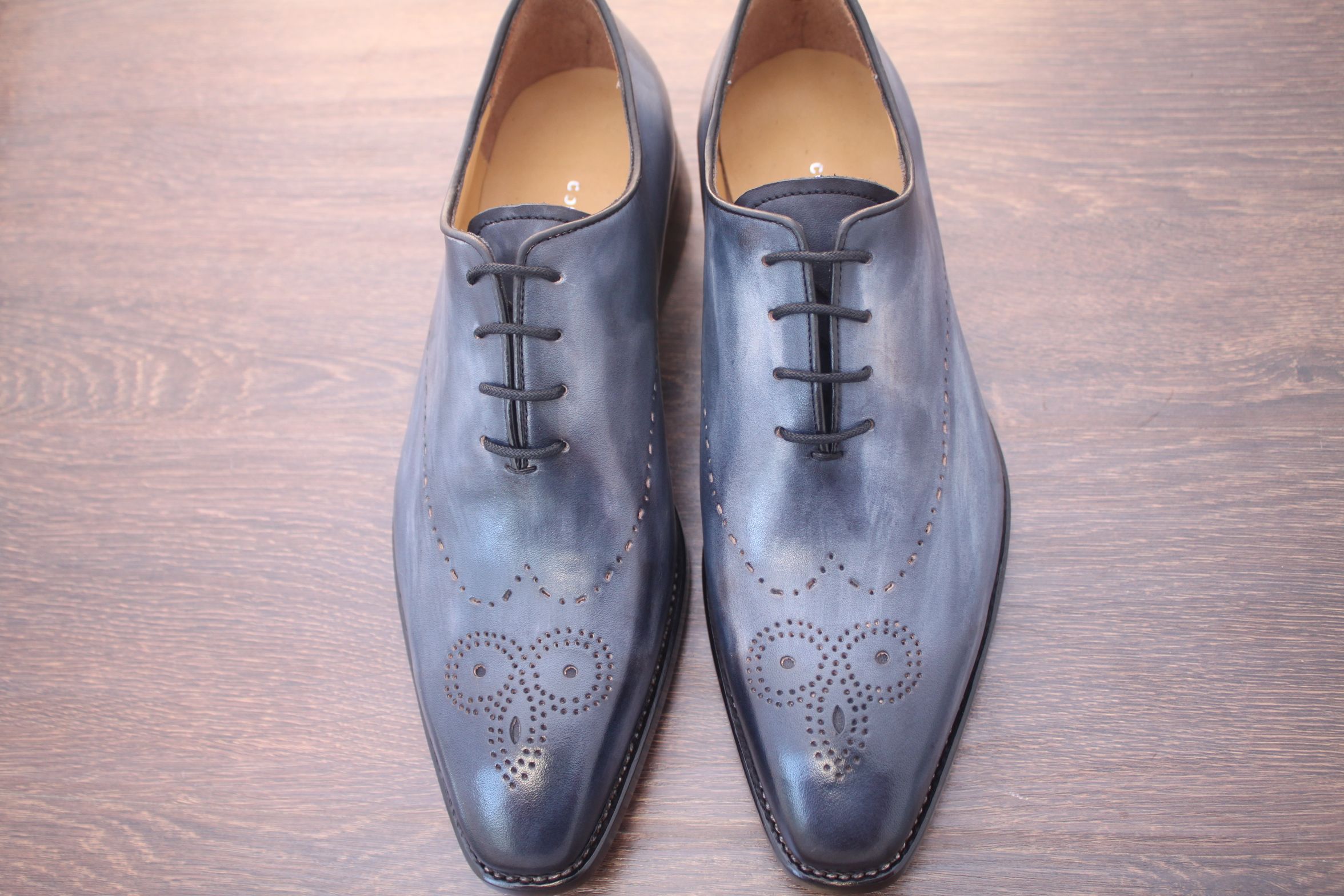 grey leather dress shoes