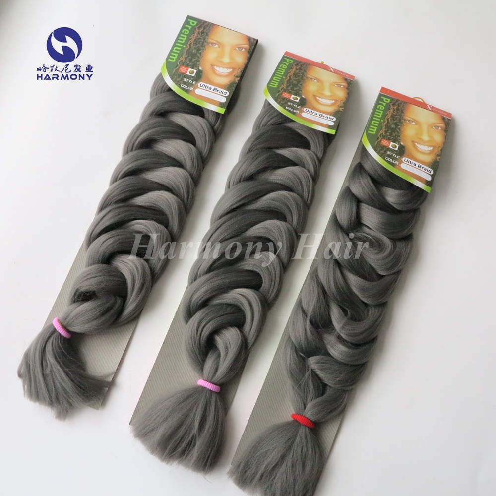 82inch X Pression Ombre Two Toned Yellow Pink White Braid Hair