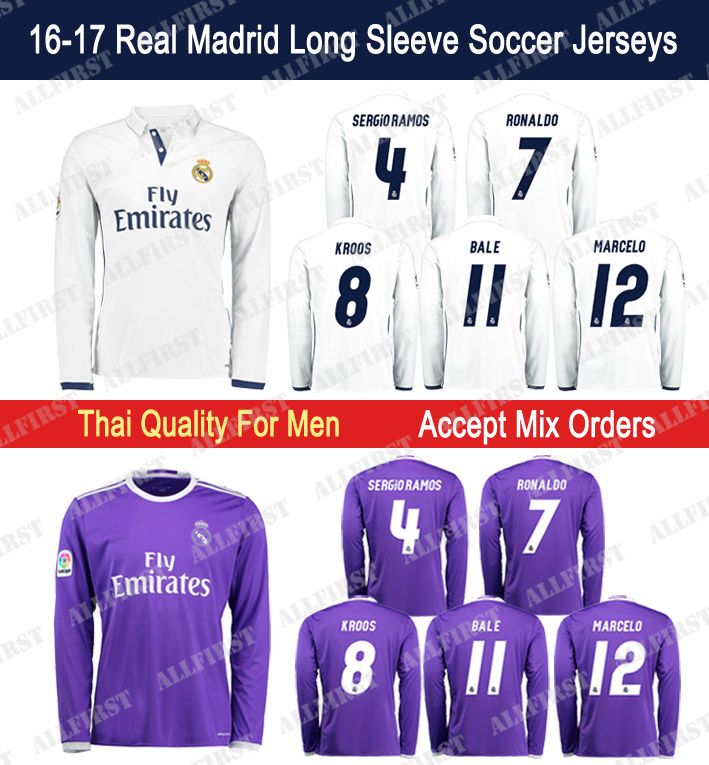 real madrid jersey 2016 long sleeve