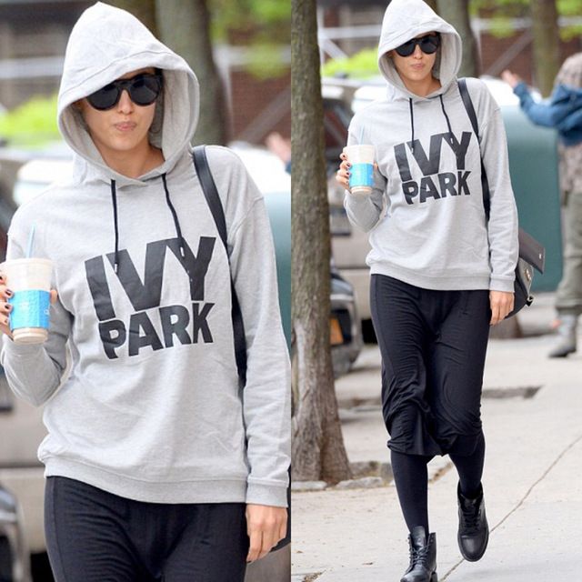 grey ivy park moletom com capuz