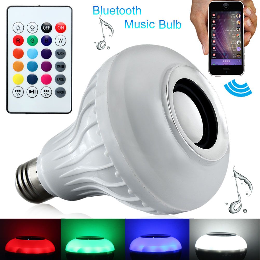 wireless speaker multicolor light bulb