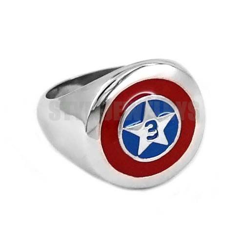 Satin Al Ucretsiz Kargo Kaptan Amerika Kalkani Halka Paslanmaz Celik Taki Moda Pentagram Kalkan Motor Biker Yuzuk Toptan Swr0565b Tl43 63 Dhgate Comda