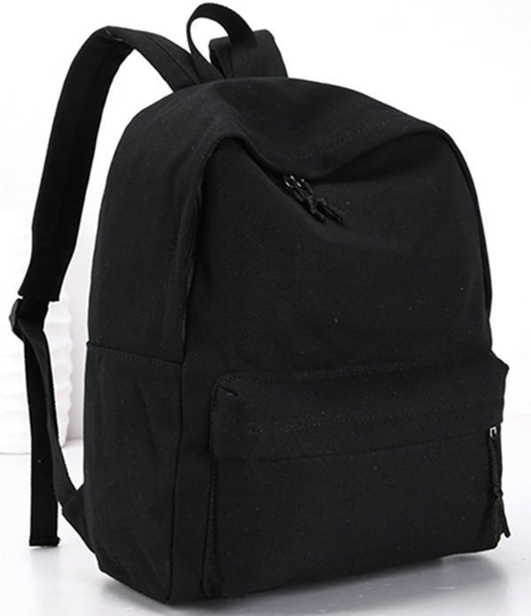 plain black backpack cheap