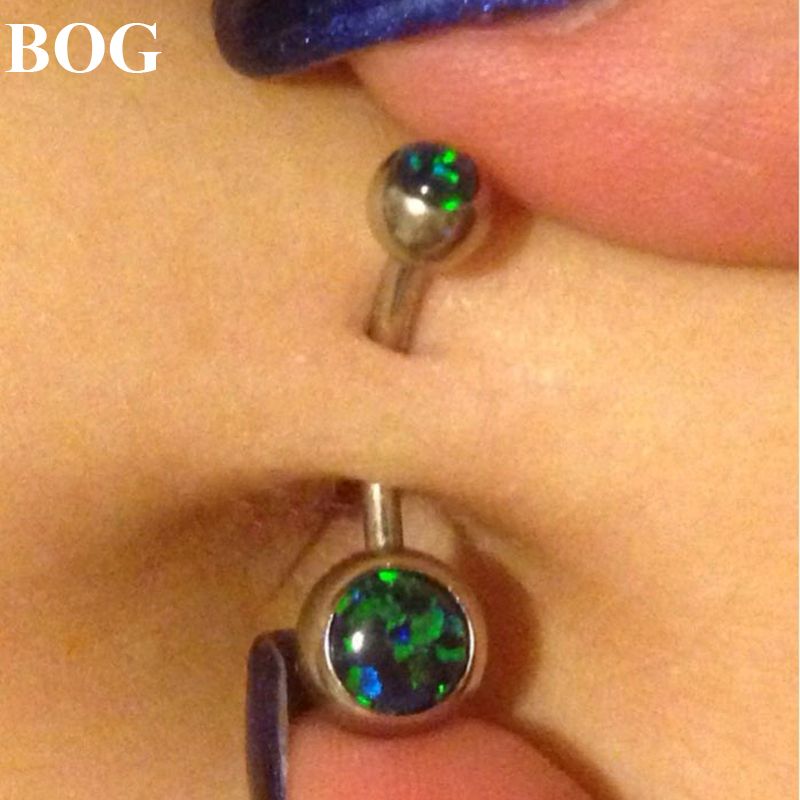 crystal le perçage corporel opale de feu nombril bijoux un piercing au nombril 