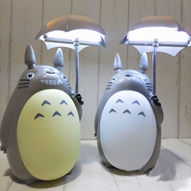 compre al por mayor nueva kawaii cartoon mi vecino totoro lampara led luz de la noche abs mesa de lectura lamparas de escritorio para ninos regalo