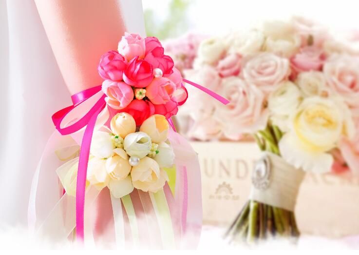 Manufacturers Wholesale Wedding Supplies Bridal Wrist Flower