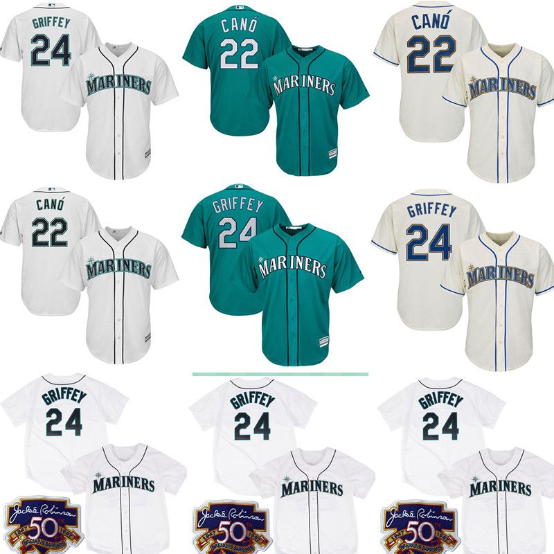 Hockey Jerseys Online Sale Mens Seattle Mariners Robinson Cano Majestic Northwest Green