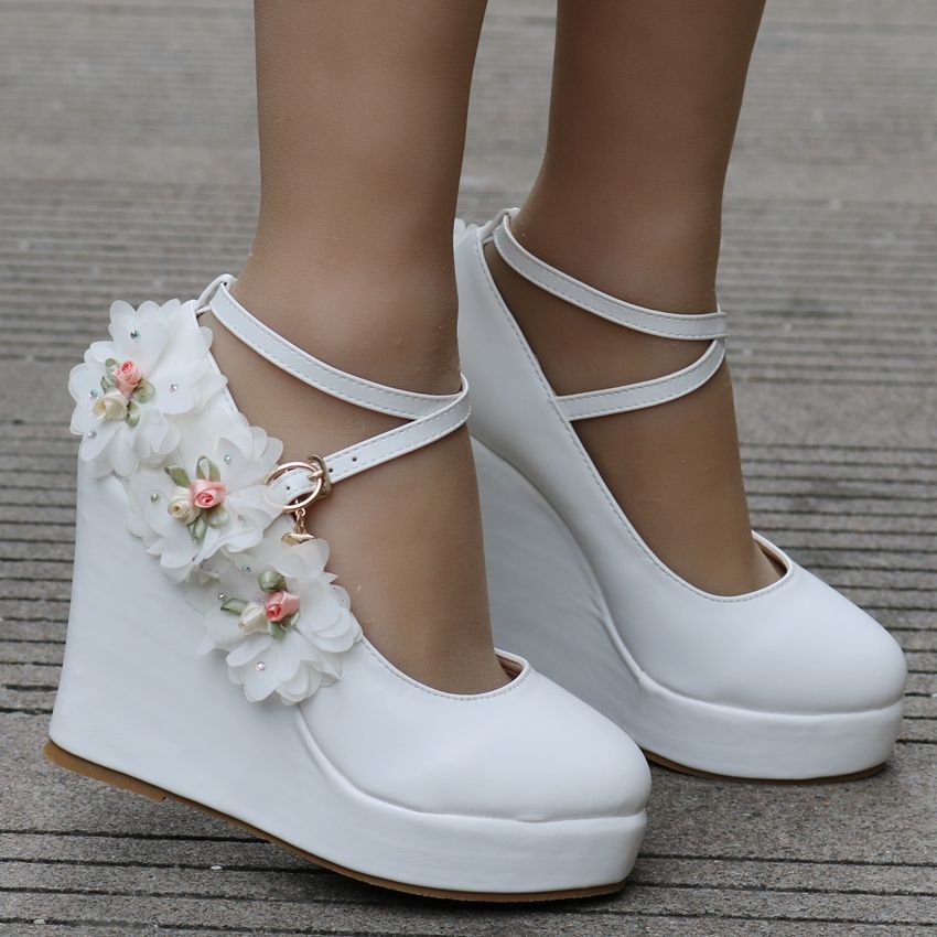 scarpe col tacco bianche