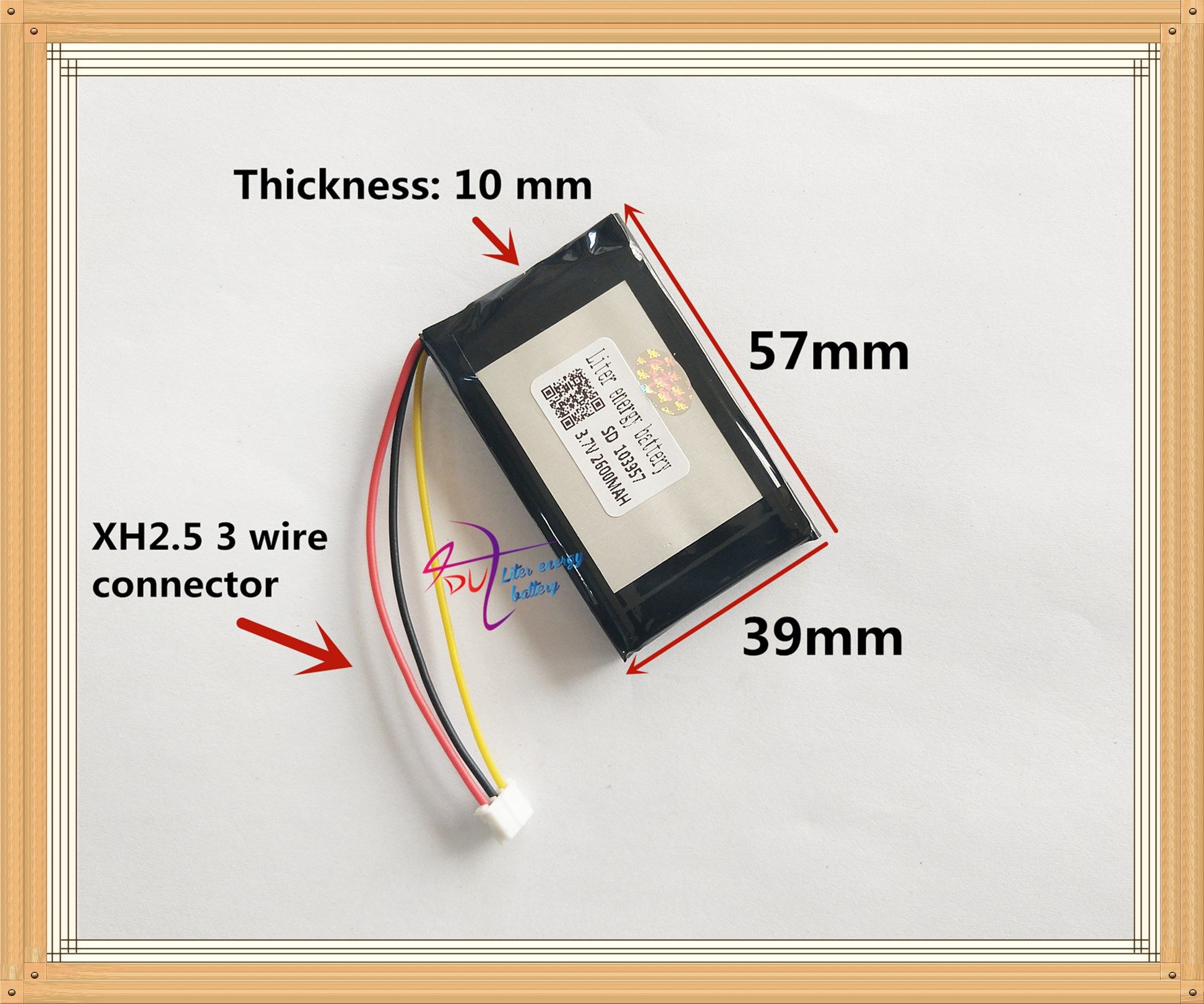 3 7v 103957 2600mah Batteryfor Gps Lithium Ion Battery For Mp3 Mp4 Player Rechargeable Battery Watch Battery Replacement From Xin181042524 10 06 Dhgate Com