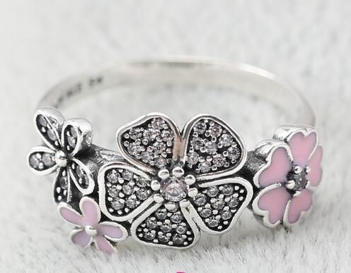 Compra 2016 Nuevo Anillo De Plata Con Cubic Zirconia Auténtica Plata De Ley  925 Anillos Flores Aptos Para Pandora Charms Joyería Mujeres Diy Anillo De  Dedos Barato | Entrega Rápida Y Calidad | Es.Dhgate