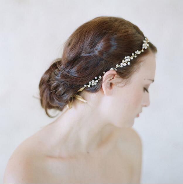 bridal hair vines weddings