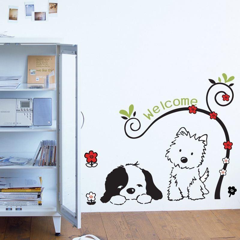 Welcome Wall Decal Sticker Home Decor DIY Removable Art Vinyl Mural For  Kids Room/Background /Hallway/Study Room QTB89 Cartoon