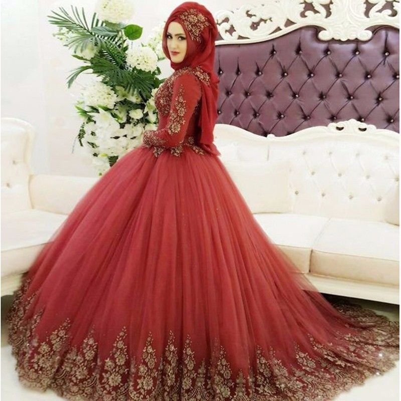 ball gown full sleeve