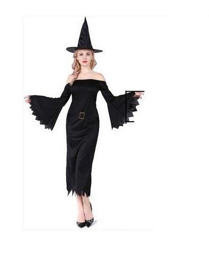 red and black witch costume