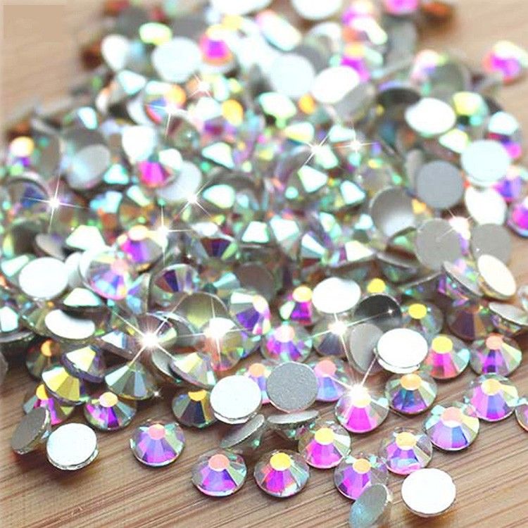 Cristal AB en Hotfix brillante Flatback diamantes de imitación de Arte en Uñas Decoración hágalo usted mismo 1440 un