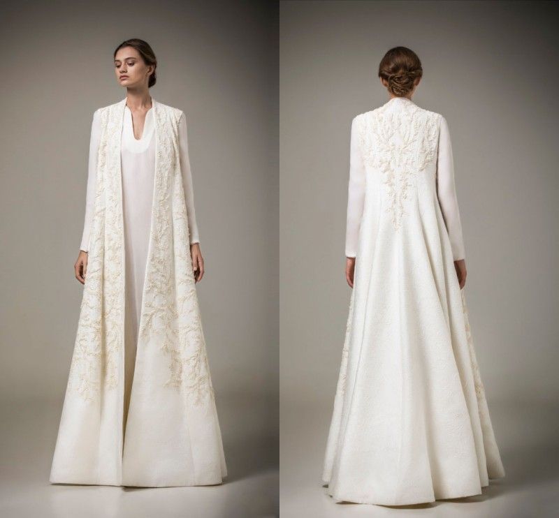 dress with long jacket