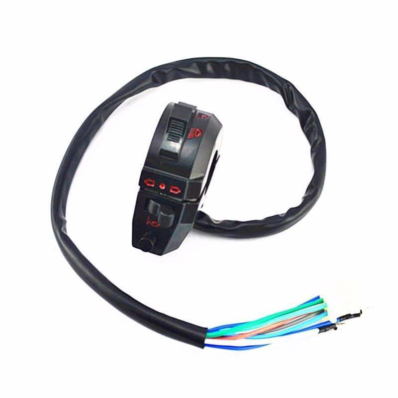 Dual Sport Control High//Low Beam Turn Signal Light Horn Left Switch Chopper ATV