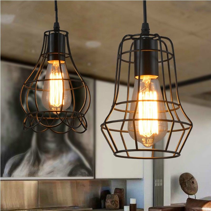 Edison Vintage Lamp Wrought Iron Pendant Lighting Small Cages Chandelier Restaurant Kitchen Fixture For Bar Cafe Light Coloured Glass Lights From Ok360 23 51 Dhgate Com - Wrought Iron Pendant Light Kitchen Edison Vintage Lamp Wrought Iron Pendant Lighting Small Cages Chandelier Restaurant Kitchen Fixture For Bar Cafe Light Coloured Glass Lights From Ok360 23 51 Dhgate Com - Wrought Iron Pendant Light Kitchen