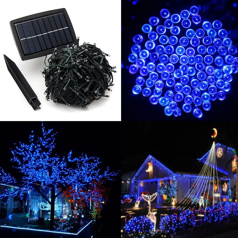 50M 500 LED Solar Powered Fairy Strip Light For Xmas Festival Lights