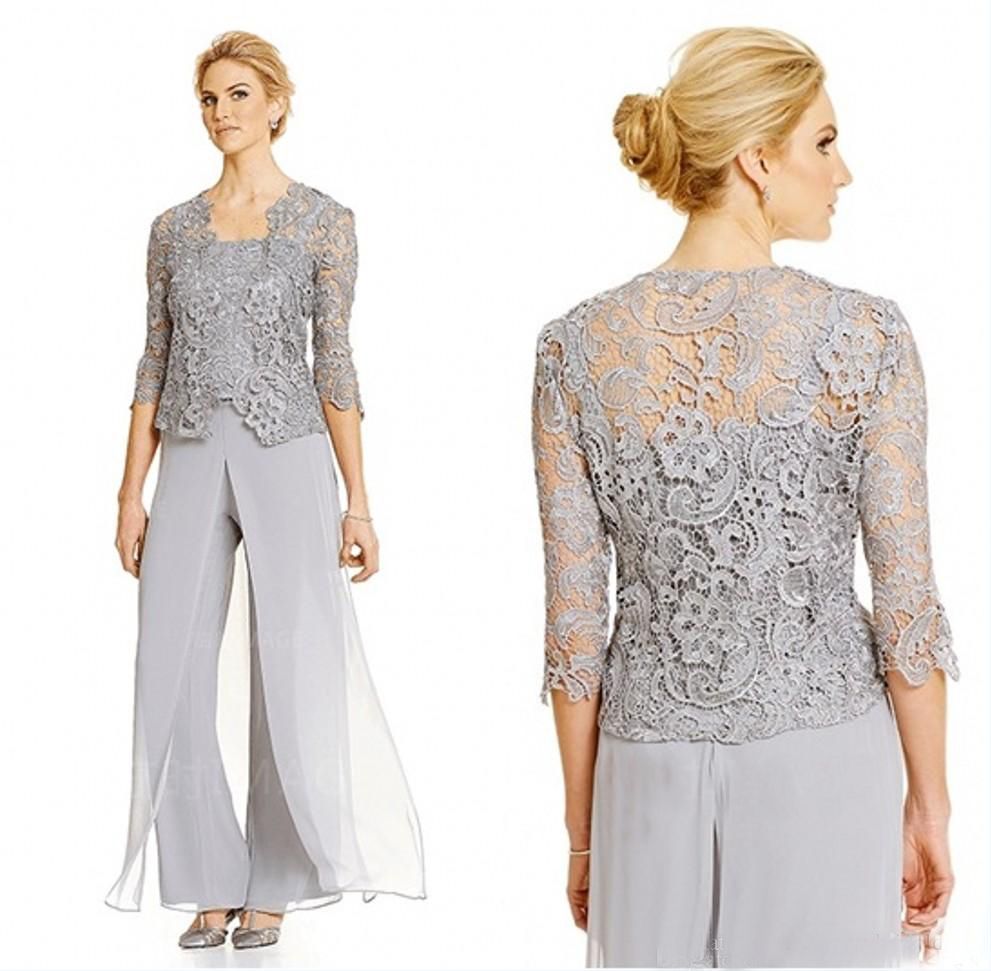 mother of the bride pant suits chiffon