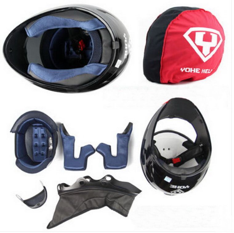 YOHE Full Face Motorcycle Helmet Mens Winter Run Motorbike Helmets YH