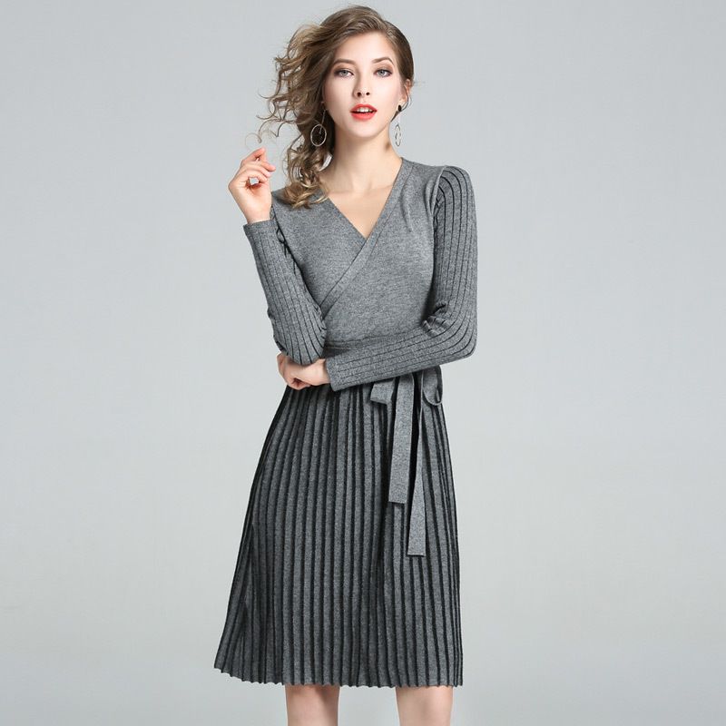 ladies pleated dresses