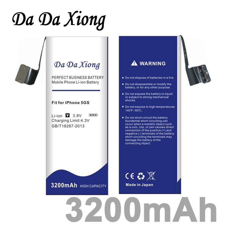 2020 Da Da Xiong 3200mah For Apple Iphone 5s Battery For