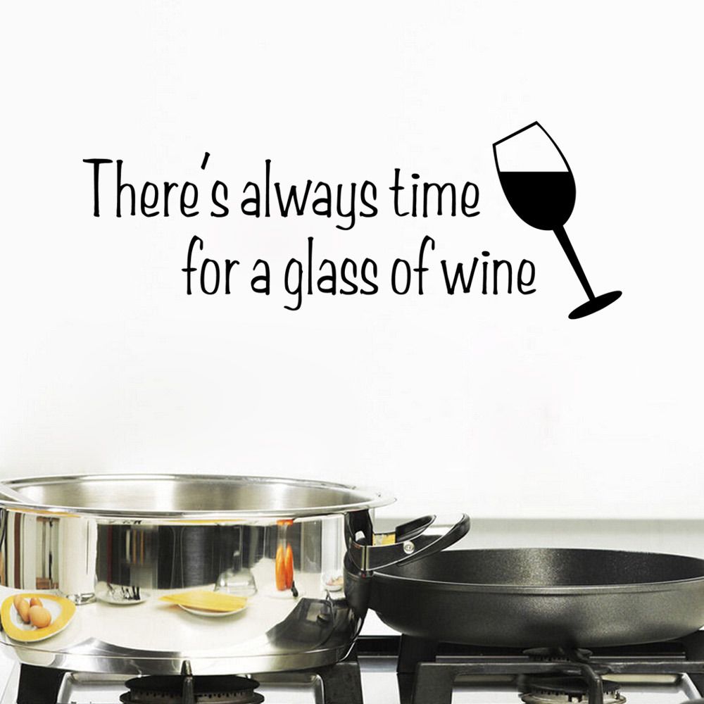 9347 Glass Of Wine Wall Stickers Dining Room Mural Kichen Decorations Cafe Wall Decals Wall Decals Decor Wall Decals Design From Fst1688 5 31