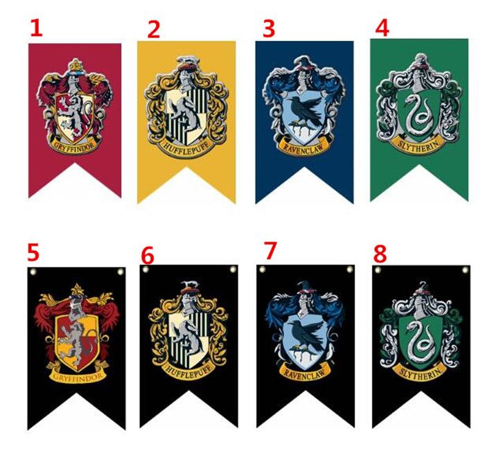 Distracción clase antepasado 75 * 125 cm Harry Potter Gryffindor Hufflepuff Slytherin Ravenclaw bandera  Hogwarts College bandera decoración para