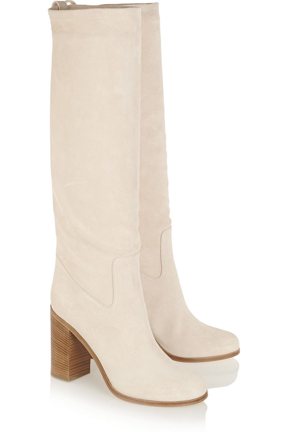 bottes femme nubuck beige