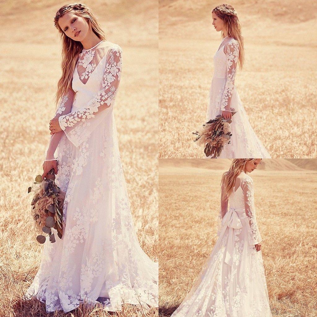 long wide sleeve dress