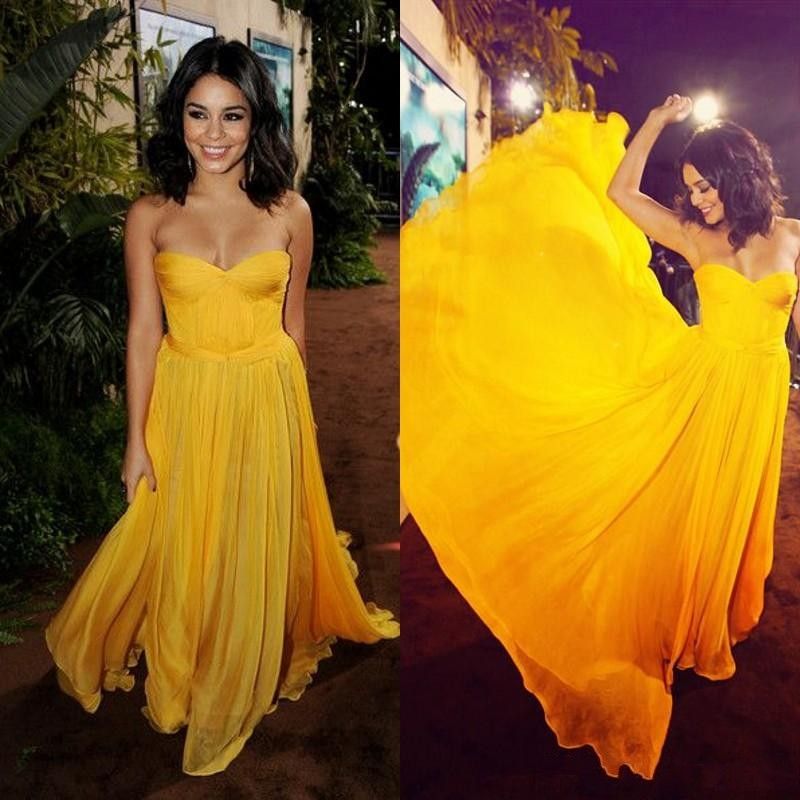 stunning yellow dresses