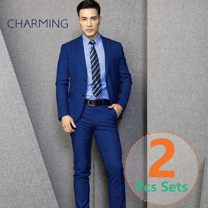 Compra Trajes De Hombre Joven Traje De 2 Piezas Para Hombre Traje +  Pantalón Espesor Elástico De Alta Calidad De La Tela Para Hombre Trajes De  Boda Trajes De Negocios Para Hombre