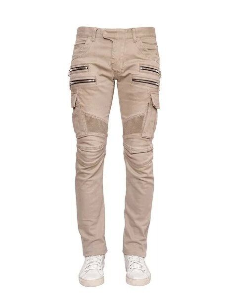 khaki balmain jeans