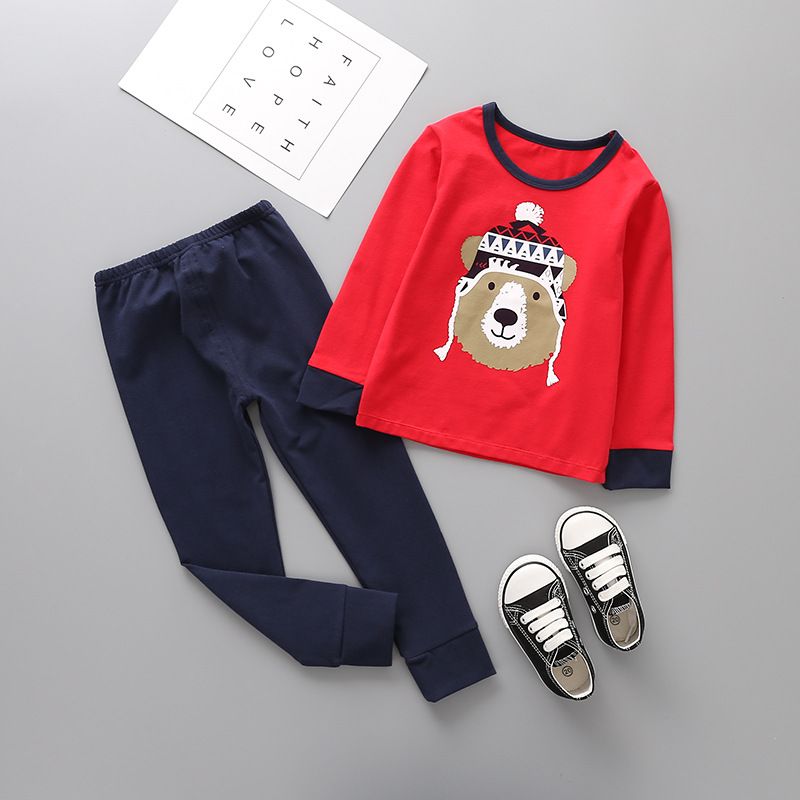 Compra Ropa De Niños Barata Venta Al Por Mayor De Algodón De Alta Calidad  Para Niños Ropa De Hogar Ropa De Manga Larga Pijamas Ropa Interior Para  Niños Ropa Linda Conjunto Trajes