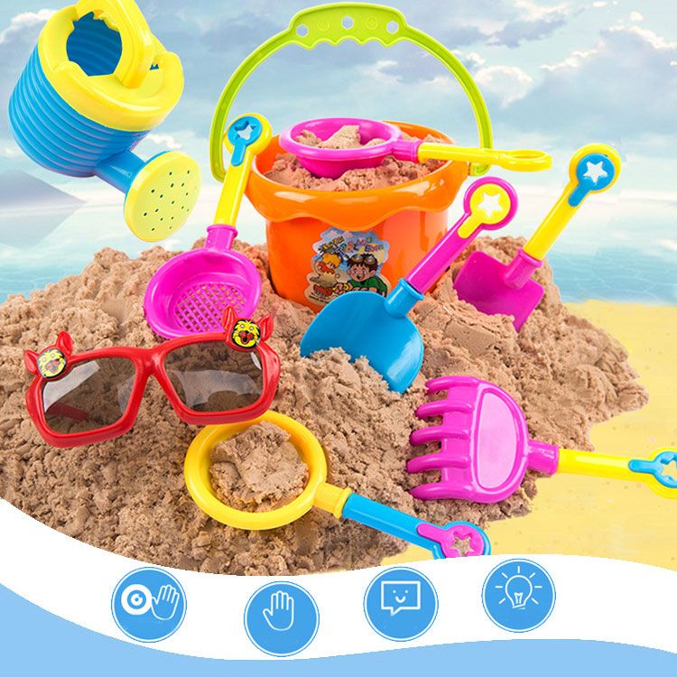 beach playing toys