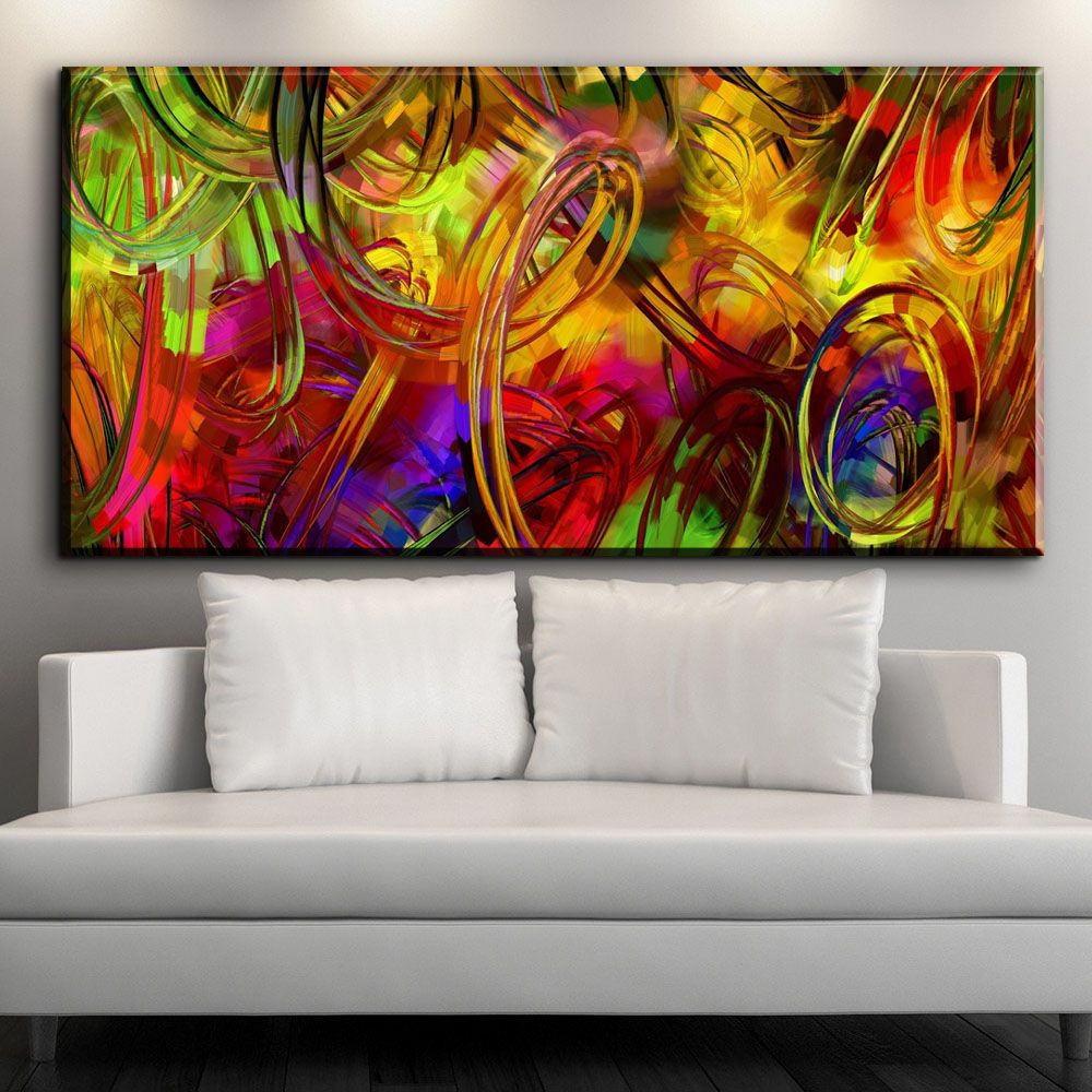 Acquista Zz619 Moderna Decorativa Su Tela Design Colorato Disegno Astratto Su Tela Pittura Ad Olio Soggiorno Camera Da Letto Decorazione A 6 74 Dal Xiadar01 Dhgate Com